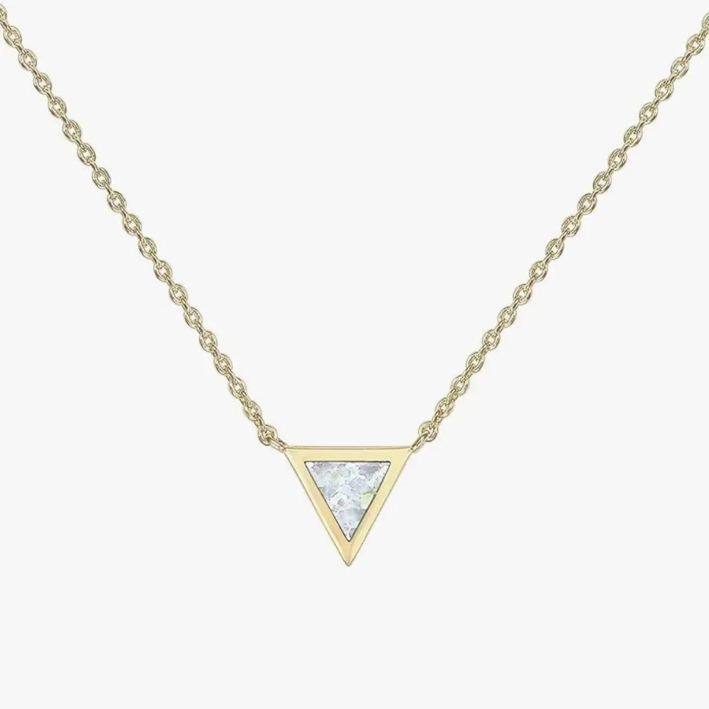 NEW 14K Gold Plated White Opal Necklace